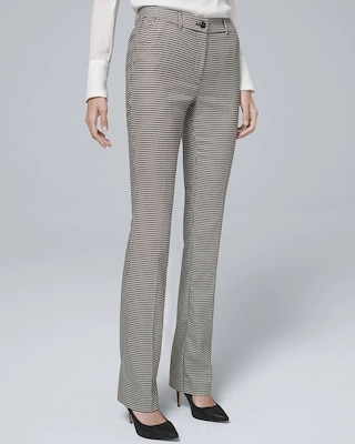 Houndstooth Suiting Slim Pants