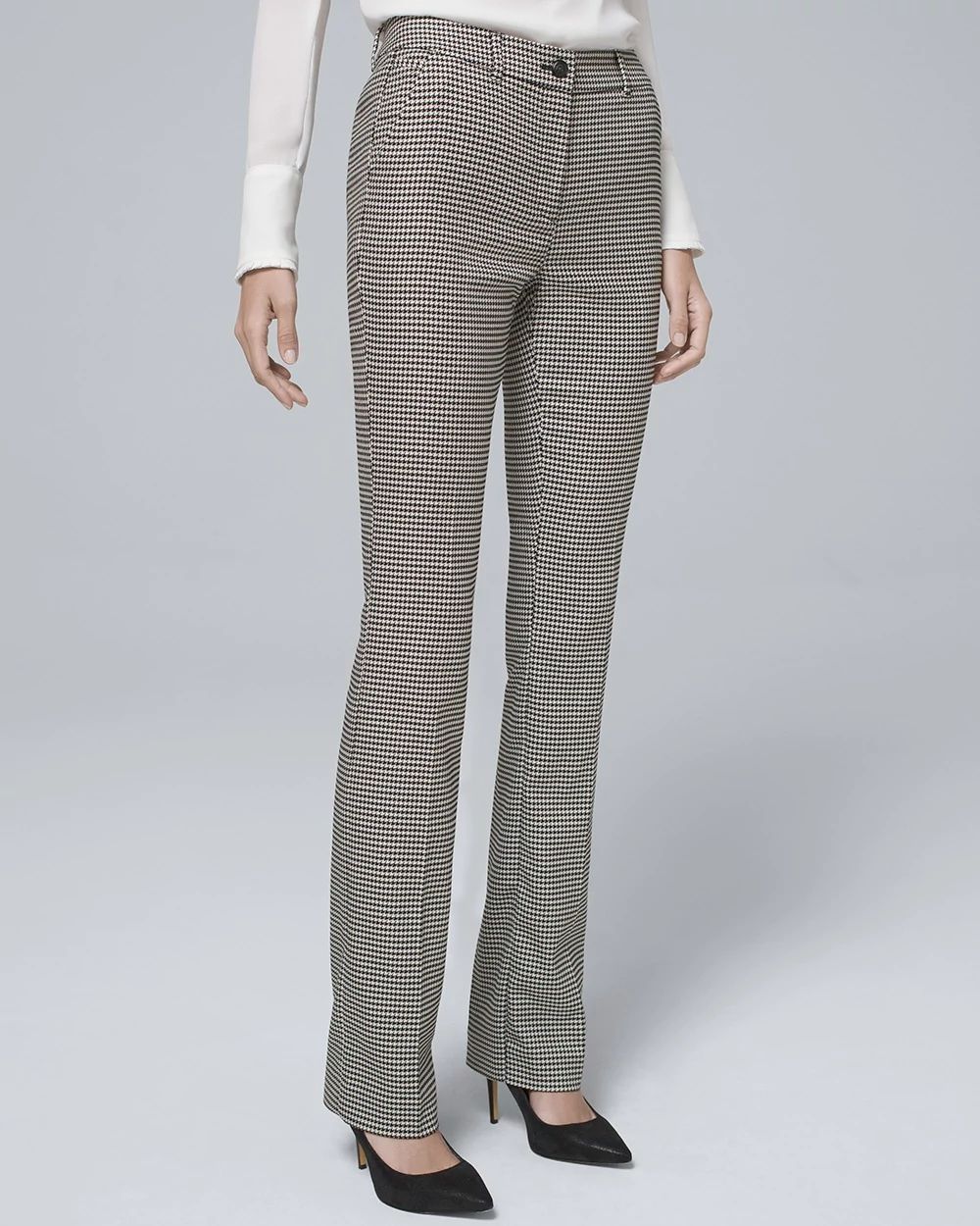 Houndstooth Suiting Slim Pants