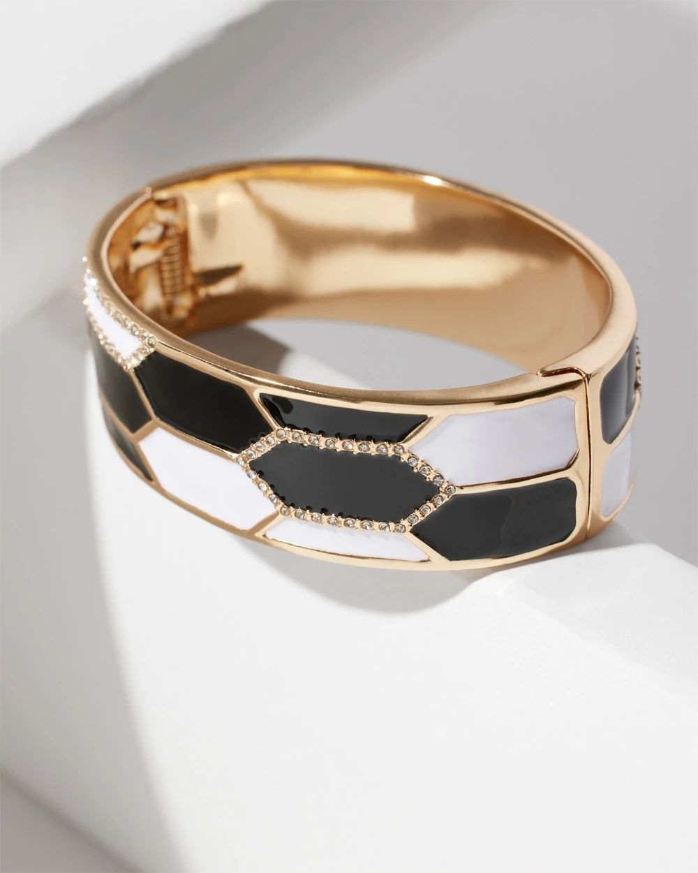 Black + White Bangle