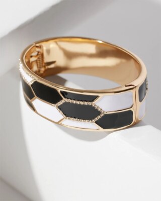 Black + White Bangle