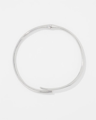 Silver Sculptural Collar click to view larger image.