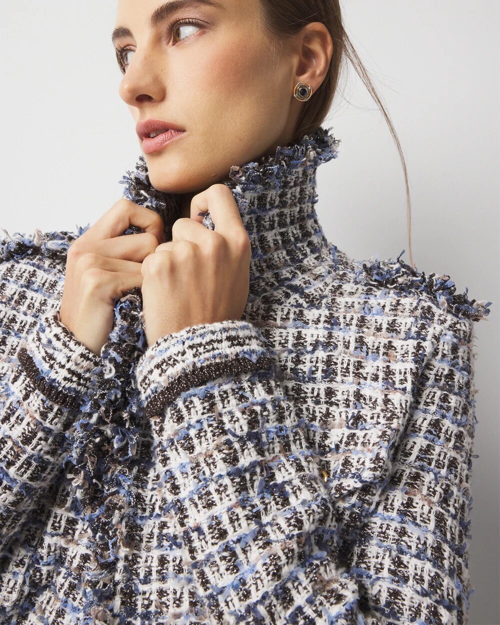 Tweed Sweater Jacket