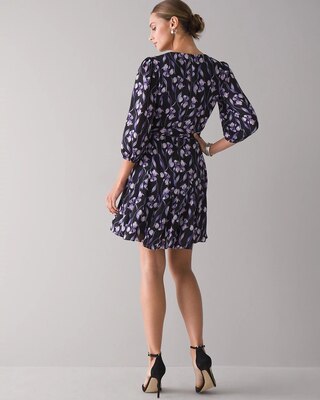 Floral Print Trapeze Style Dress