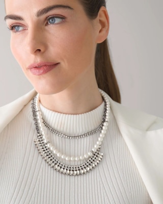 Pearl Convertible Multi-Strand Necklace