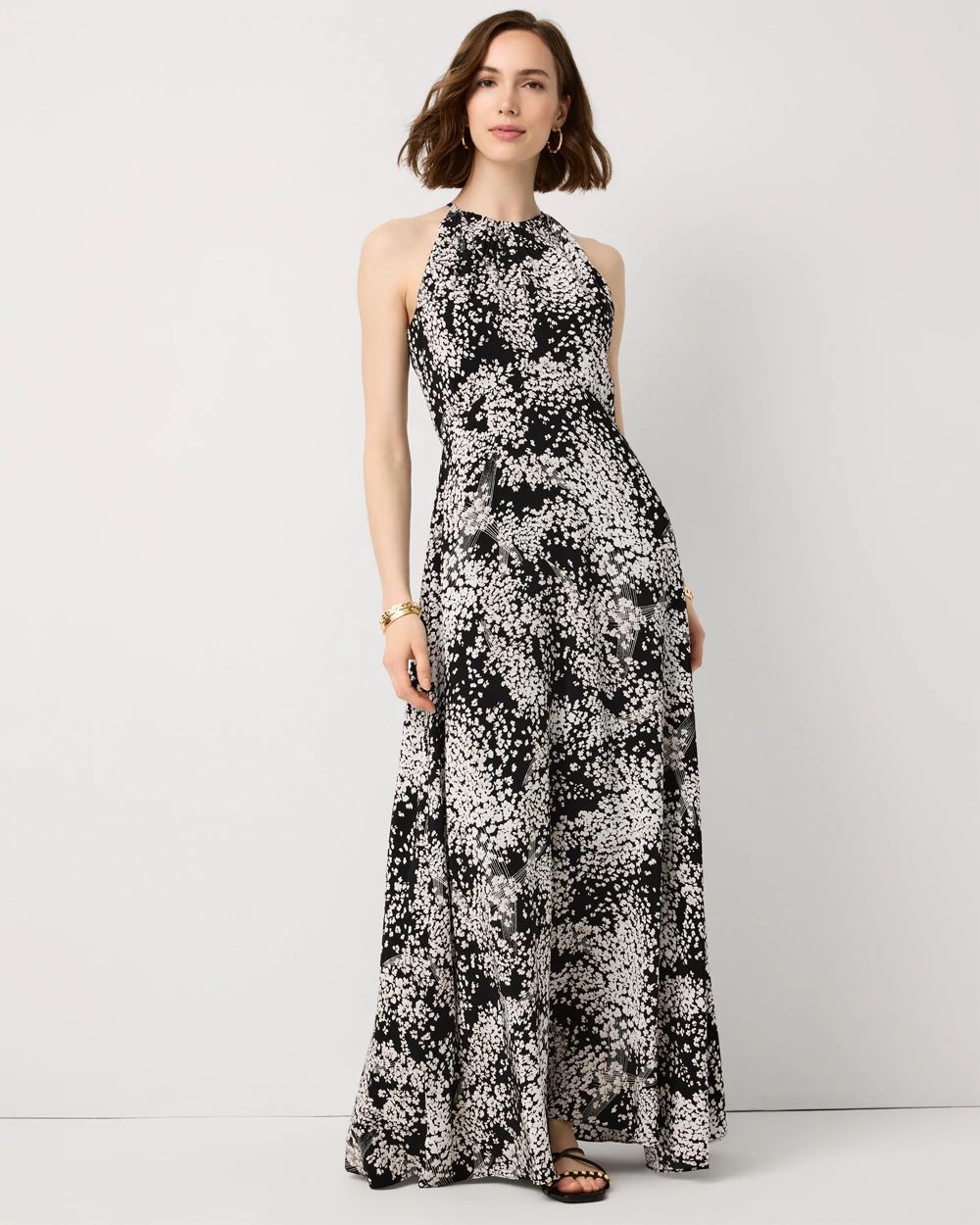 Graphic Floral Maxi Dress