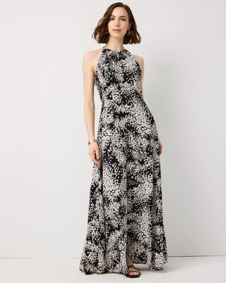 Graphic Floral Maxi Dress