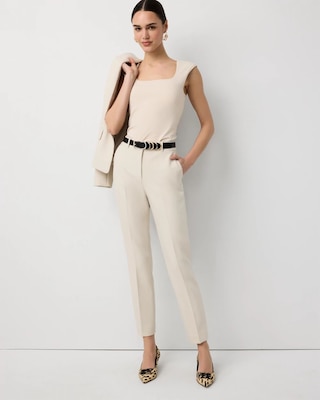High-Rise Elle Slim Ankle Pant