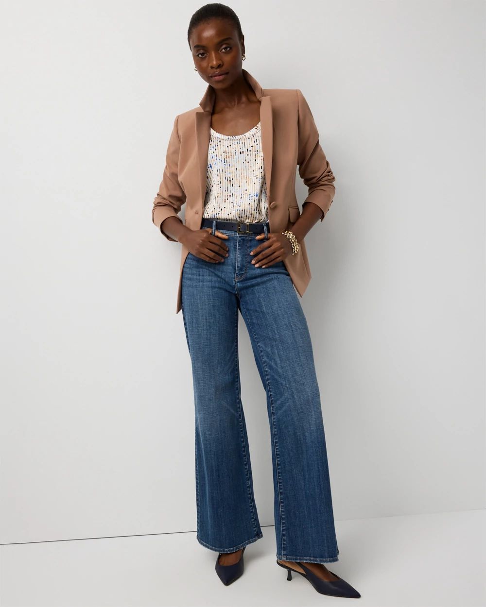 Satin Front Shell Tank click to view larger image.