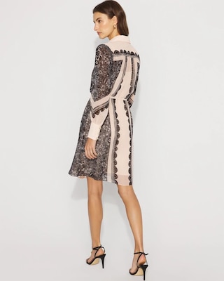 Blouson Sleeve Shirt Dress click to view larger image.