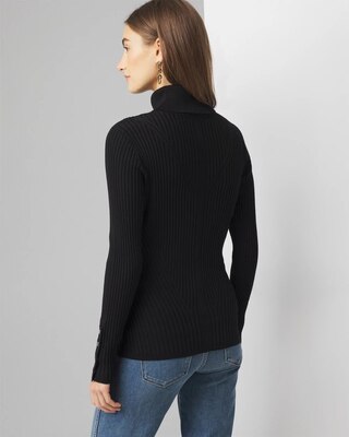 Ribbed Turtleneck Sweater click to view larger image.