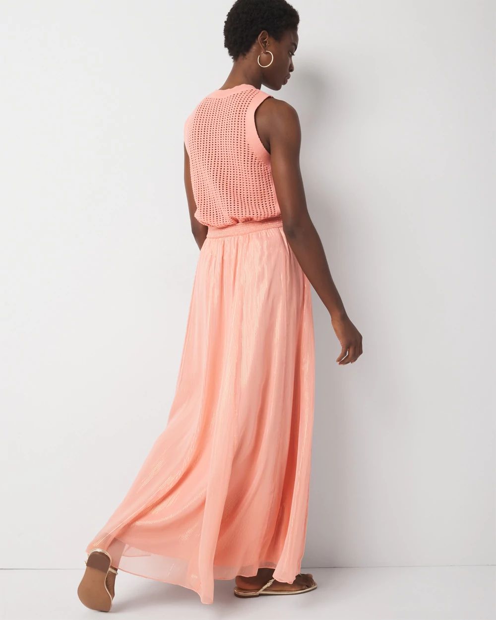 Chiffon A-Line Maxi Skirt click to view larger image.