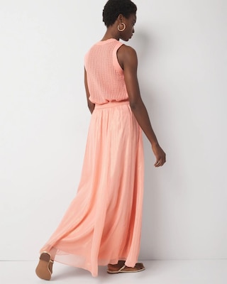 Chiffon A-Line Maxi Skirt click to view larger image.