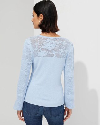 Outlet WHBM Pointelle Pullover Sweater