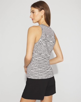 Petite Space-Dyed Sweater Tank Top click to view larger image.