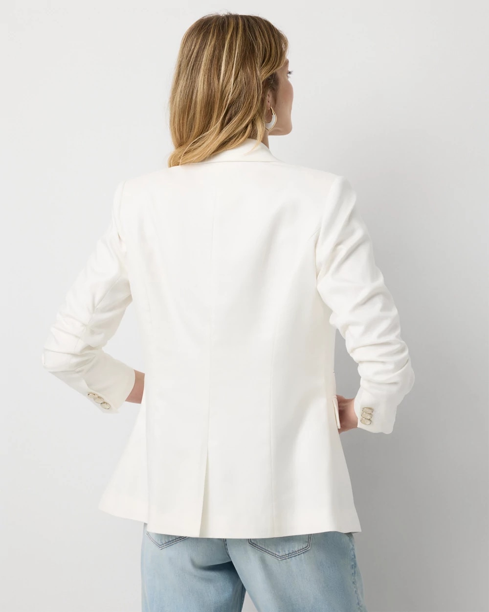 Ruched Sleeve Blazer - image 4