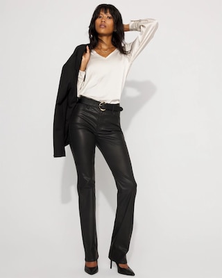 Knit Mix Satin Top click to view larger image.