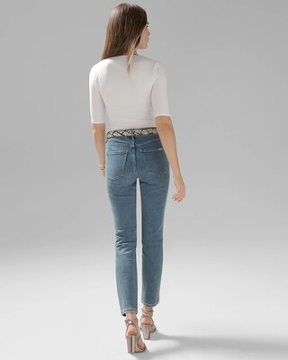Petite High-Rise Sculpt Straight Jeans