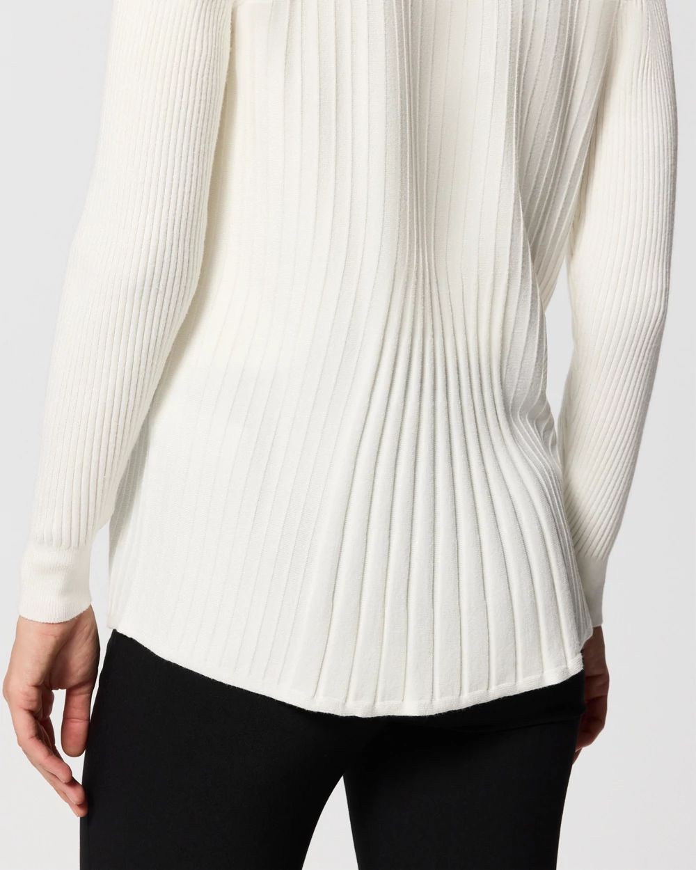 Ribbed Long Sleeve Coverup click to view larger image.