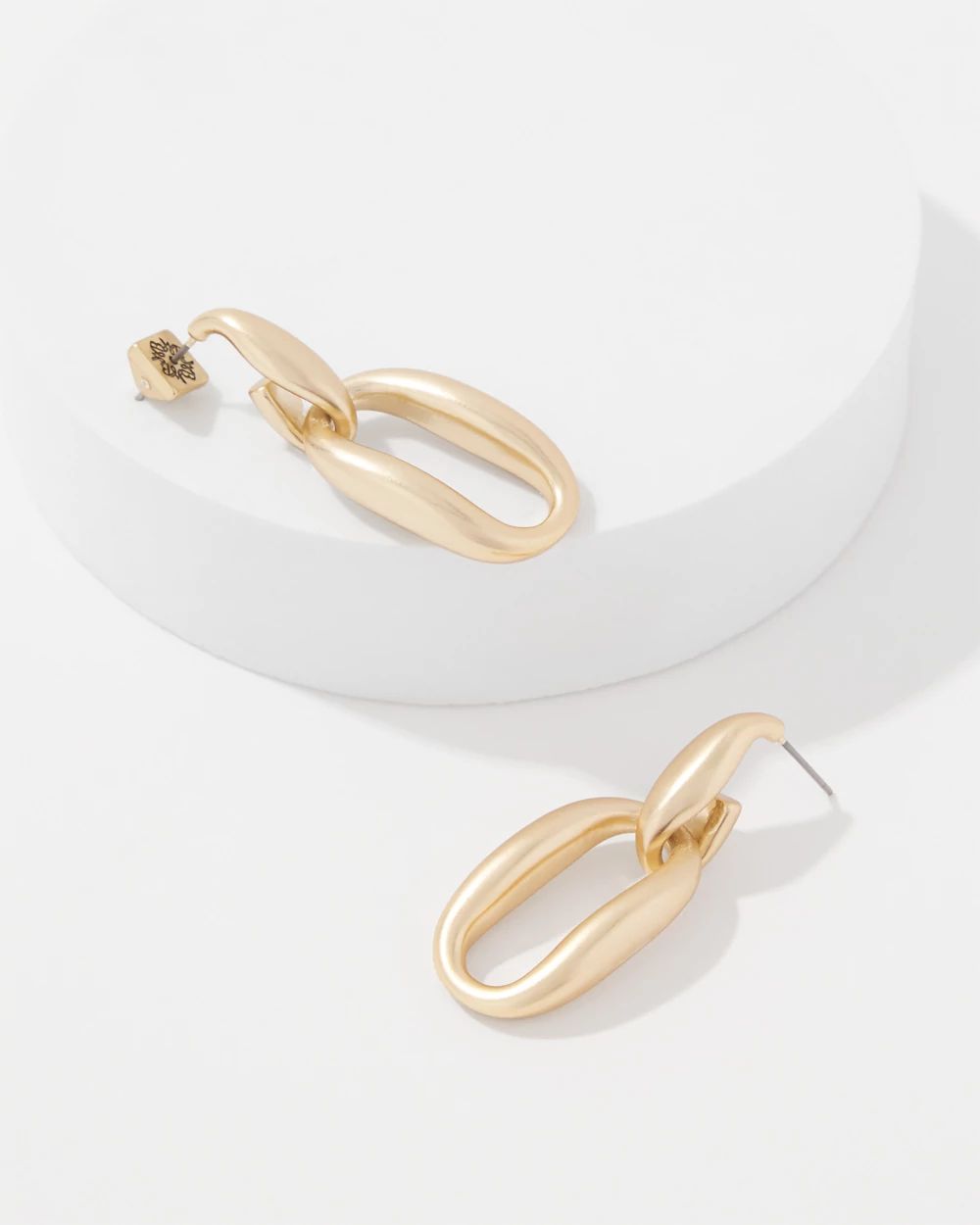 Pillowy Links Drop Earrings