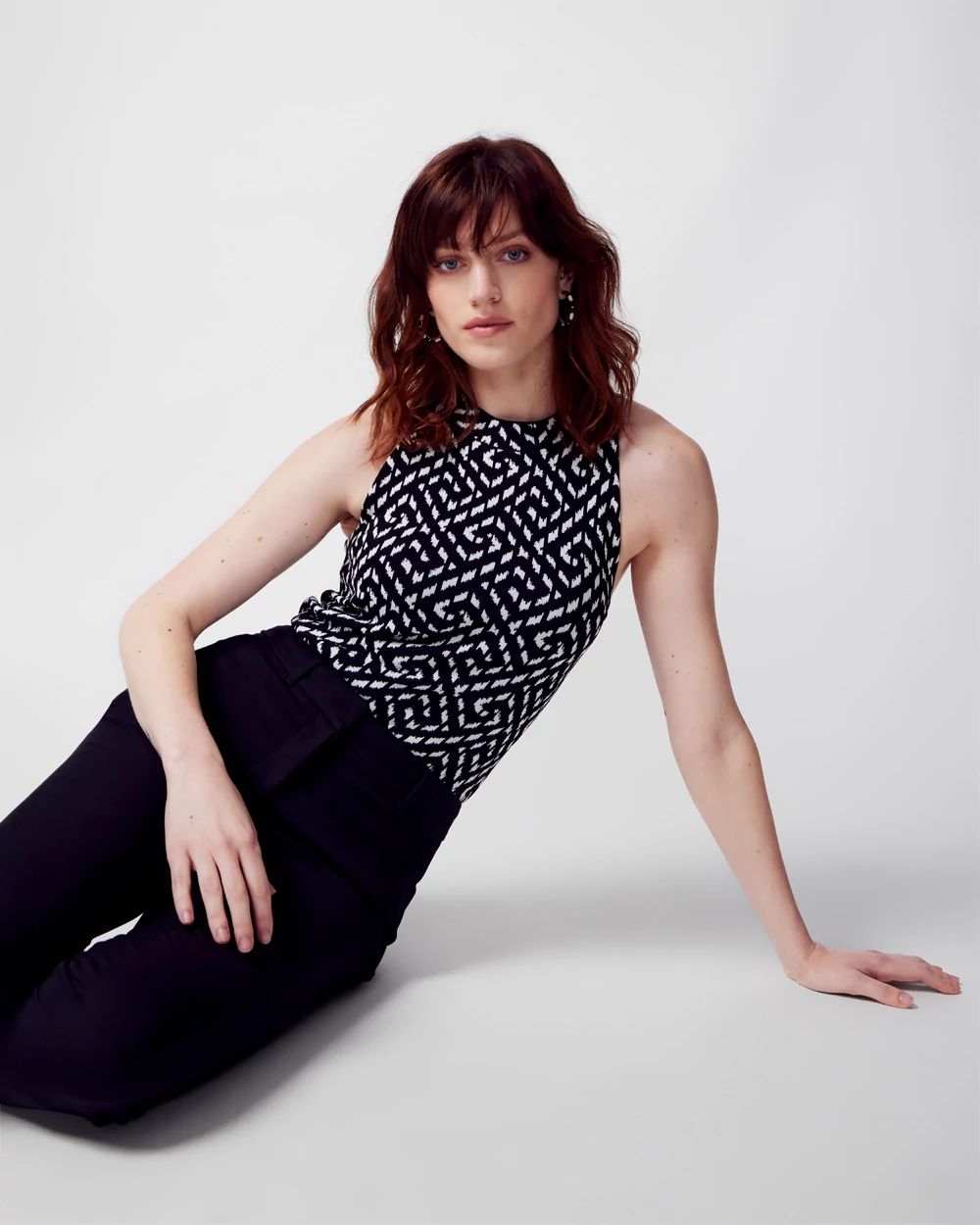 Sleeveless Halter Sweater
