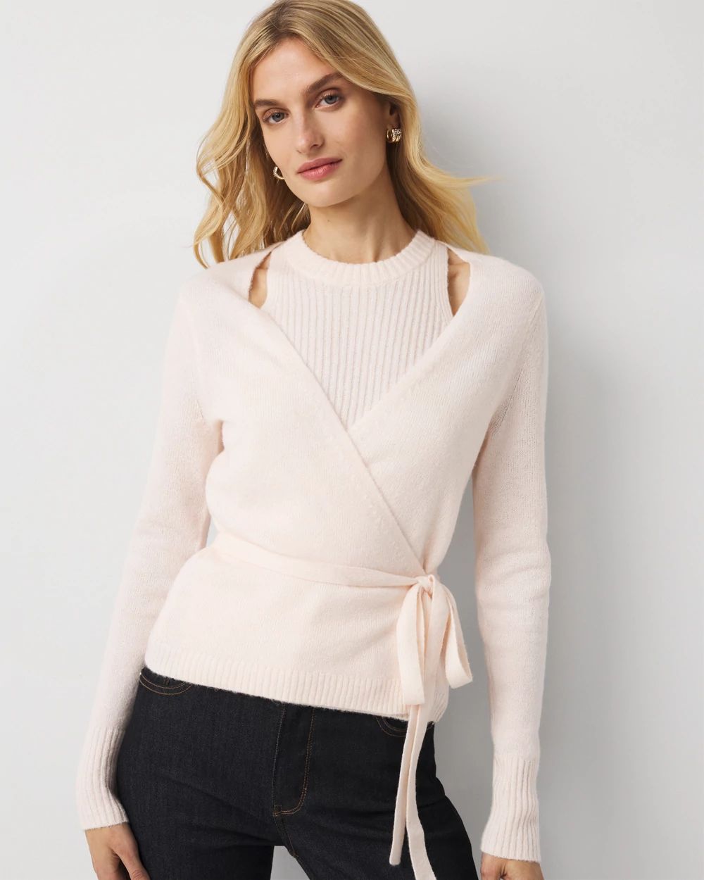 Two-in-One Wrap Cardigan