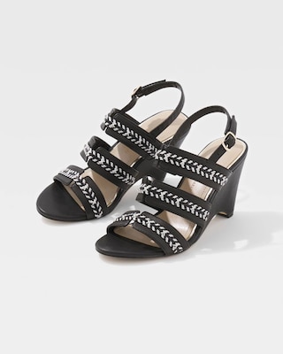 Raffia Whipstitch Wedge Sandal click to view larger image.