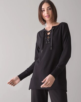 Petite Lace Up Tunic