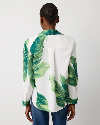 Petite Satin Twill Button Front Shirt click to view larger image.