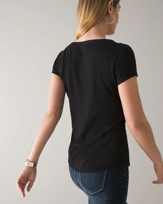 Short-Sleeve Button Tee
