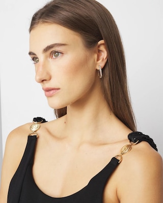 Crystal Hoop Earrings