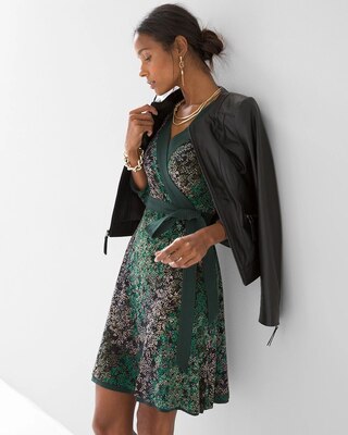 Reversible Matte Jersey Wrap Dress