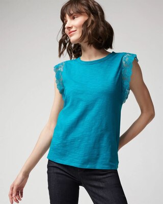 Lace Sleeve Tee