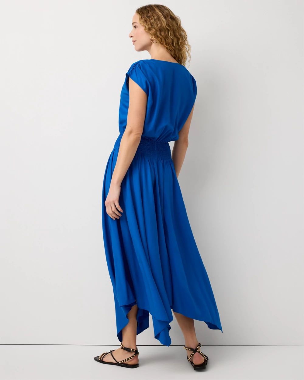 Smocked Waist Midi Dress click to view larger image.