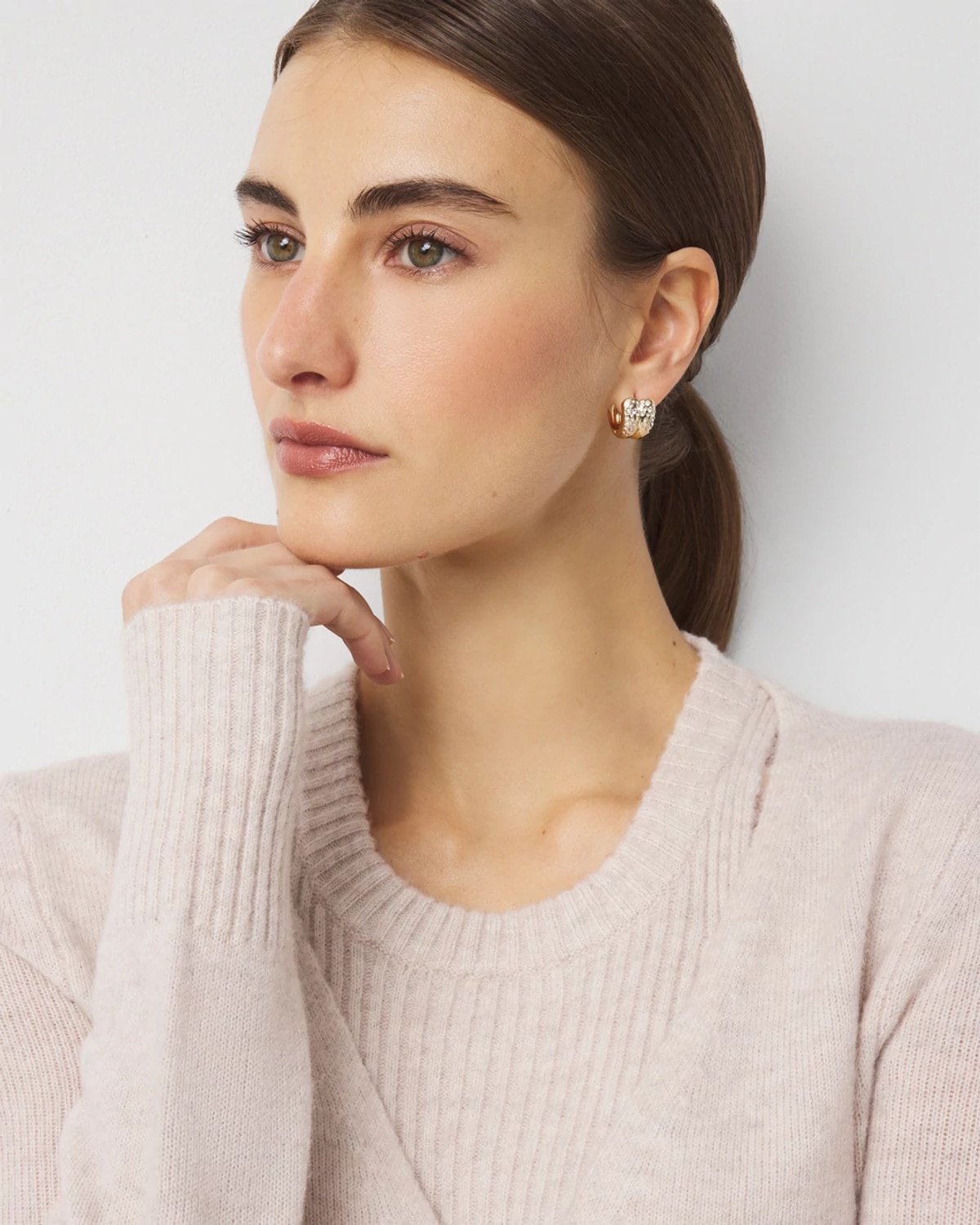 White House Black Market Tank + Tie-waist Cardigan Set Top