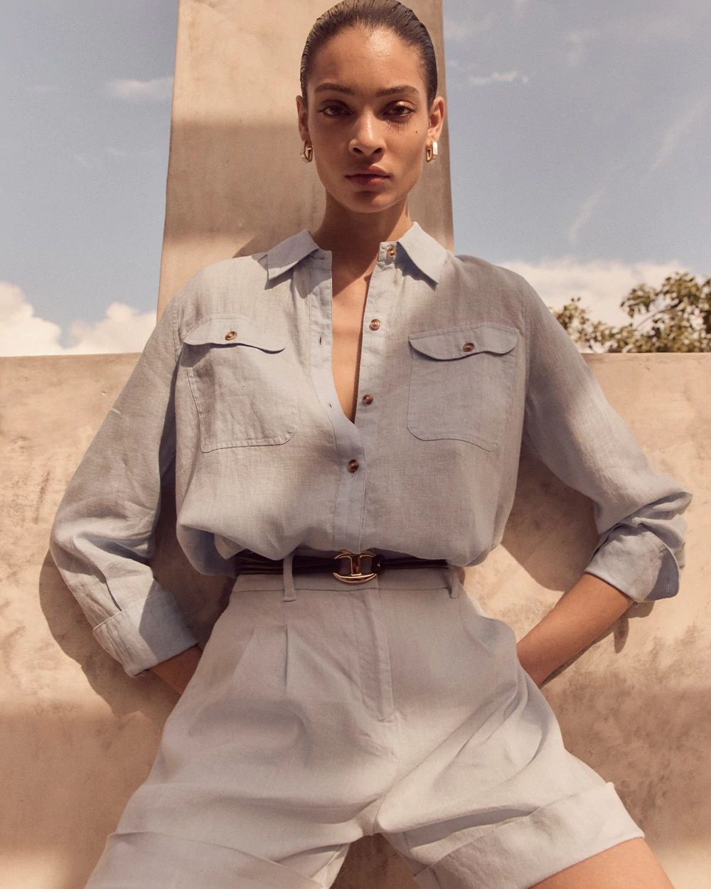 Linen Button-Down Shirt