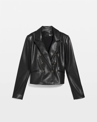 Faux Leather Jacket click to view larger image.