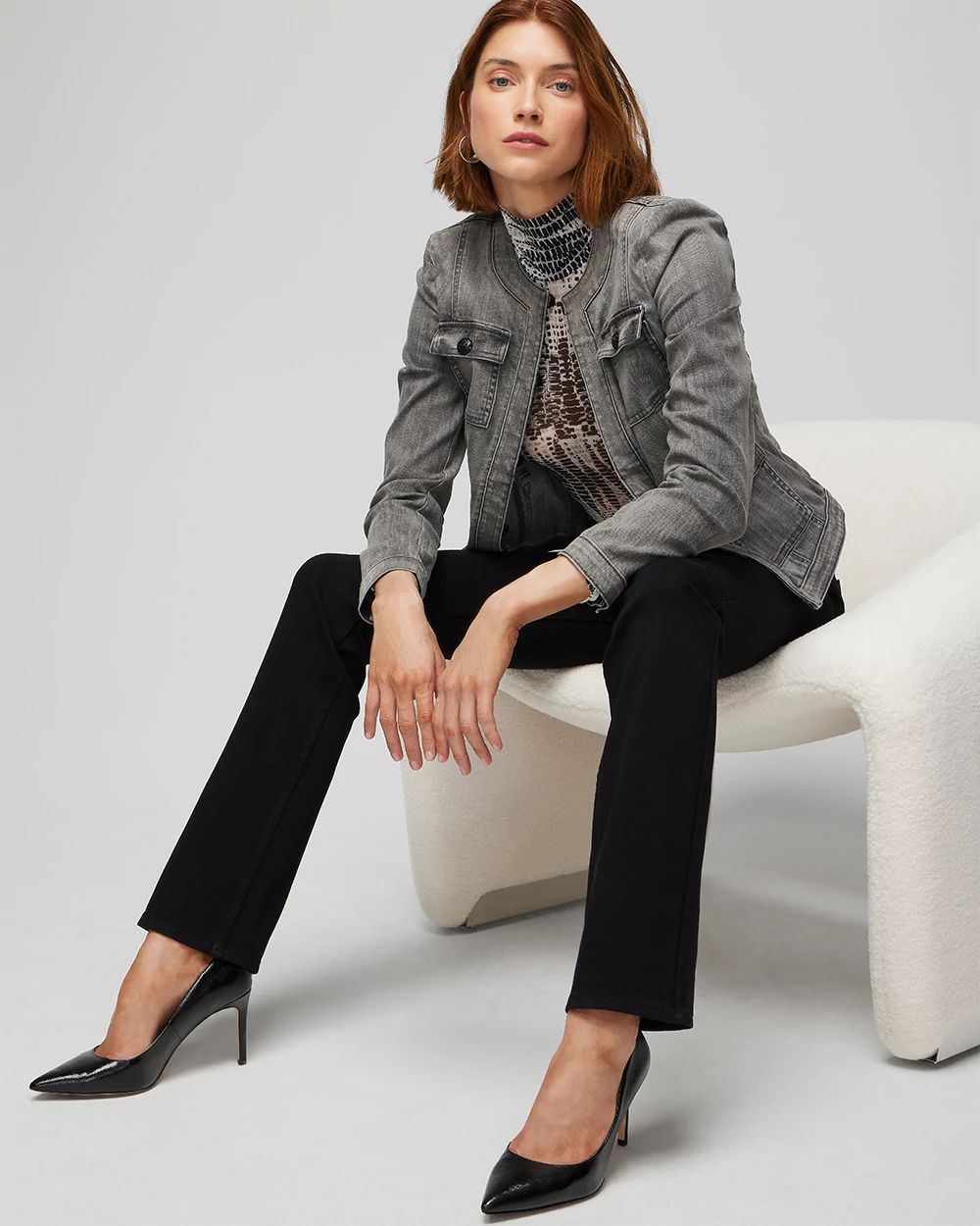 Long Sleeve Mesh Turtleneck
