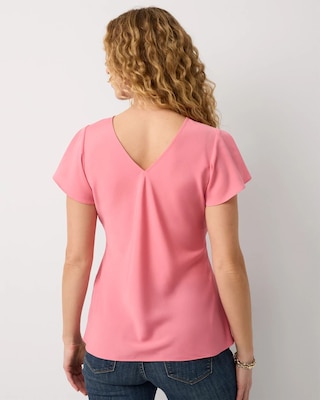 Flutter Sleeve Crepe Shell click to view larger image.