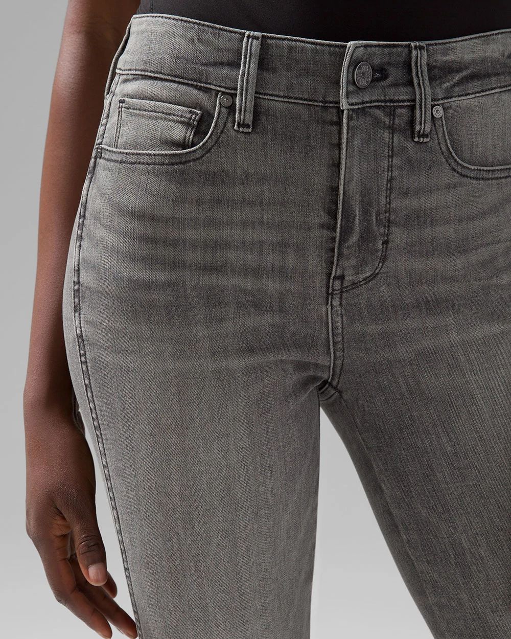 High-Rise Straight Jeans