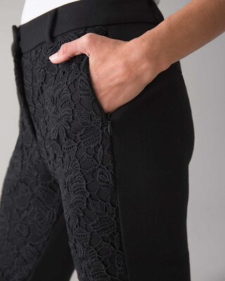 Floral Lace Slim Ankle Pant click to view larger image.