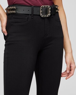 Double Chain Leather Belt