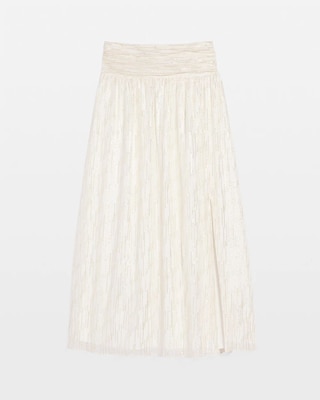 Petite Shirred Waist Maxi Skirt click to view larger image.