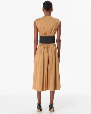 Belted Midi Dress click to view larger image.