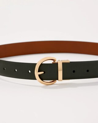 Olive + Chestnut Reversible Pant Belt click to view larger image.
