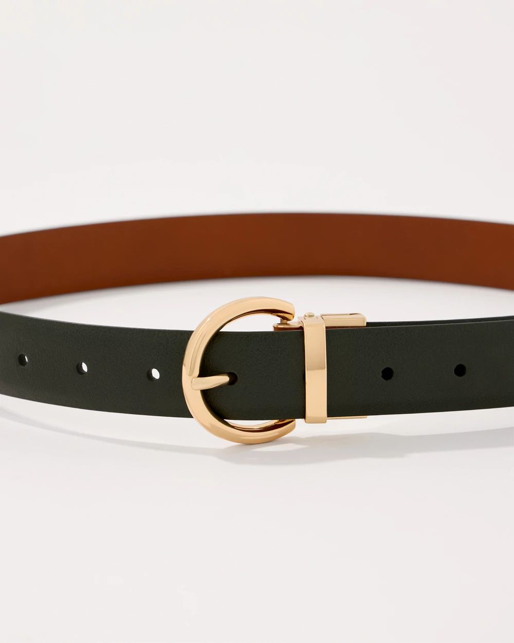 Olive + Chestnut Reversible Pant Belt click to view larger image.