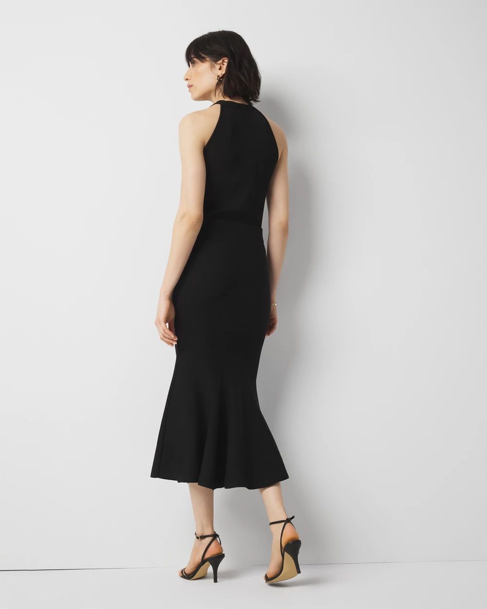 Trumpet Flare Midi Skirt