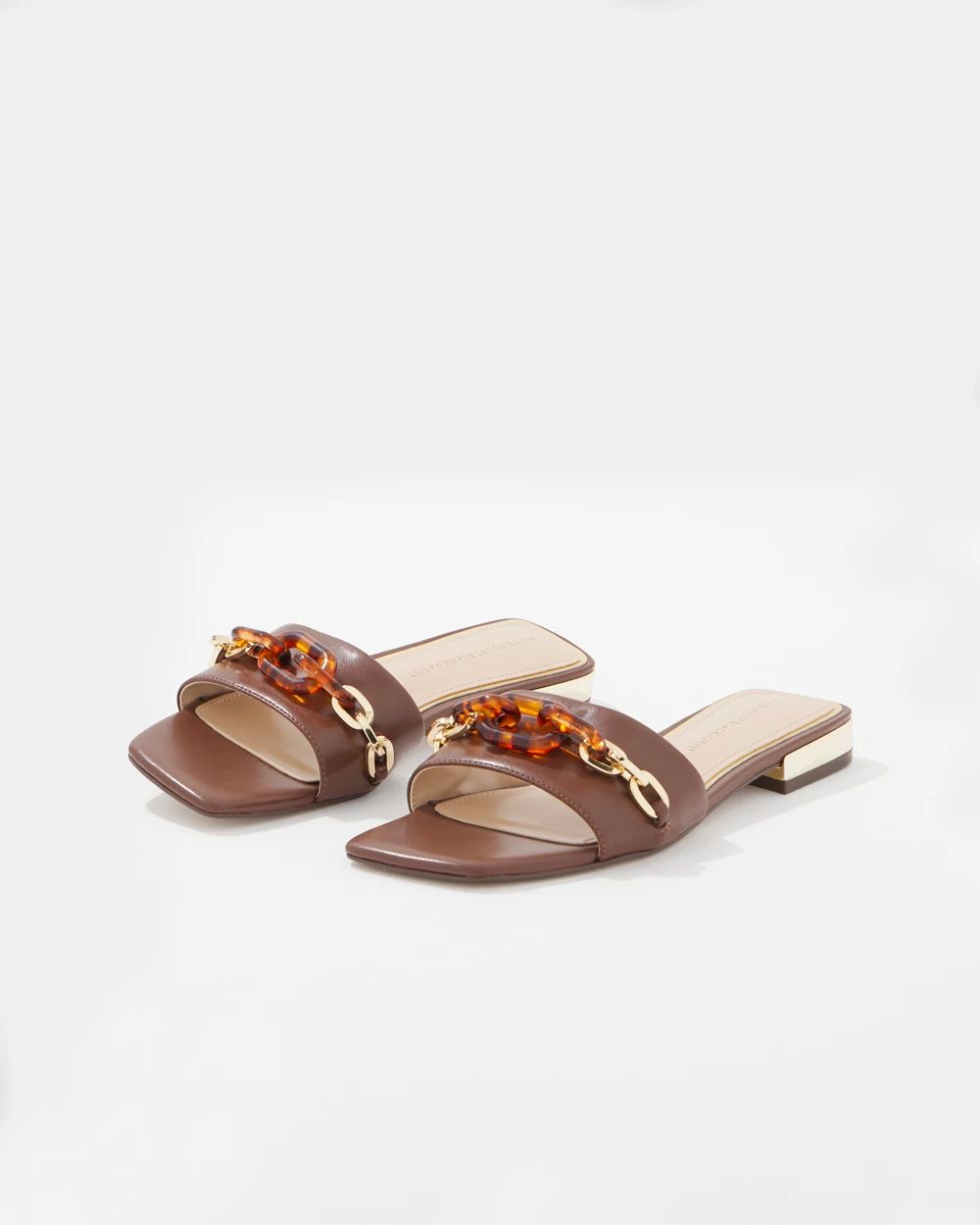 Tortoise Link Flat Sandal