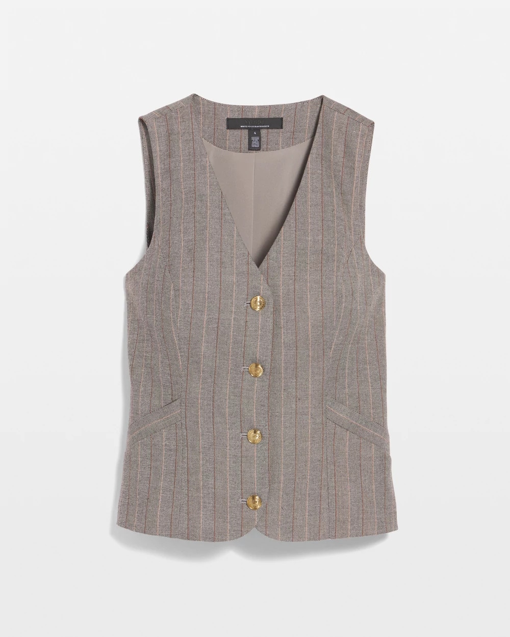 Petite Plaid Vest