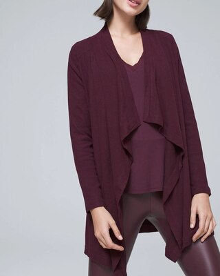 Cozy Knit Draped Coverup