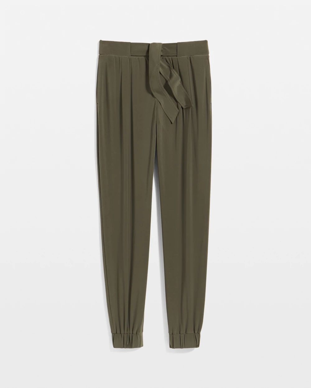 Jersey-Knit Tapered Ankle Pant